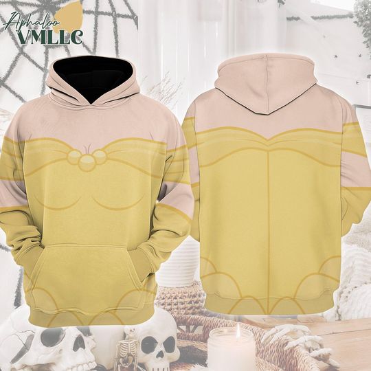 Princess Belle Custome Hoodie, Vintage Tale As Old As Time