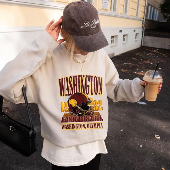 Discover Vintage 90s Style Washington Football Vintage Sweatshirt T-Shirt, Washington Crewneck Commander Sweater, Washington Fan Gift Washington Tee