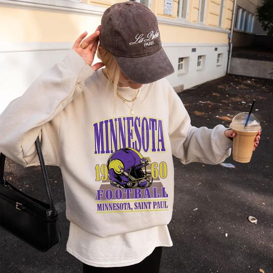 Discover Vintage 90s Minnesota Football Sweatshirt,Retro Sports Fan Shirt,Trendy Game Day Gift Tee,Minnesota Mascot Sweatshirt,Minnesota Football Fan
