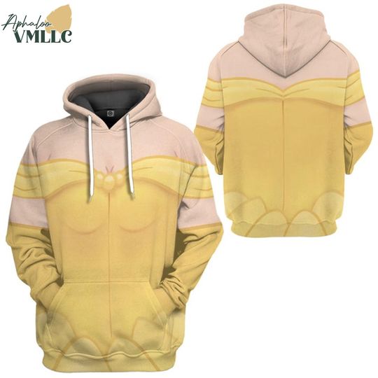 Belle Halloween Costume Hoodie, Beauty And The Beast Cosplay Costume