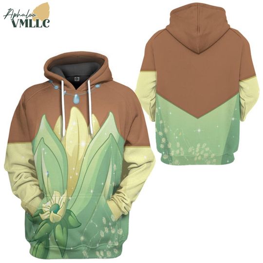 Tiana Princess Halloween Cosplay Hoodie, Tiana Princess All Over Print