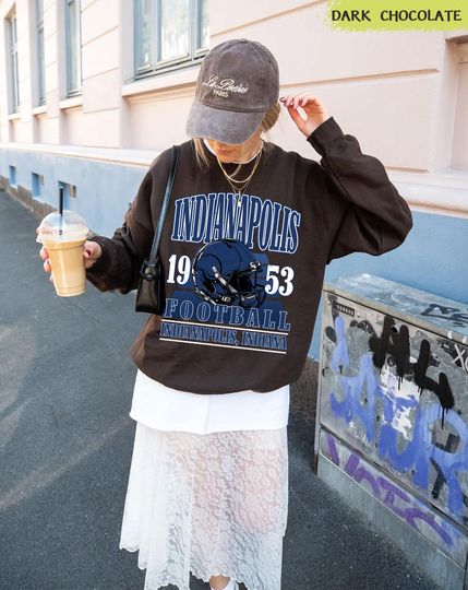 Discover Vintage 90s style Indianapolis Football sweatshirt,Football shirt,Indianapolis football Crewneck shirt,Game day Football,American football
