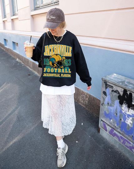 Discover Vintage 90s Jacksonville Football Shirt, Sweatshirt, Hoodie, Jacksonville Football T-shirt, Jacksonville Football Fan Tee, Game Day Shirt