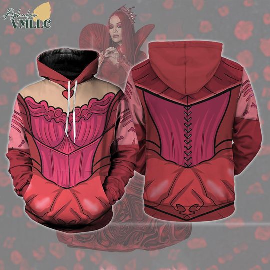 Descendants Queen of Hearts All Over Print Hoodie, Descendants The Rise of Red Costume