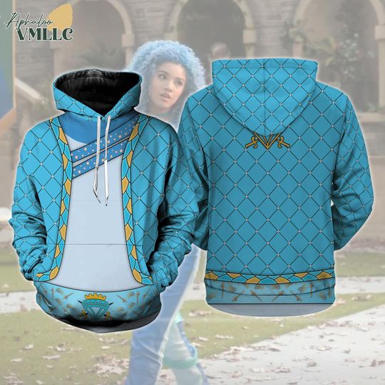 Discover Chloe Charming 3D Full Over Print Hoodie, Descendants 4 Costume, Rise Of Red Cosplay, Magic Kingdom Shirt, Halloween Cosplay Party