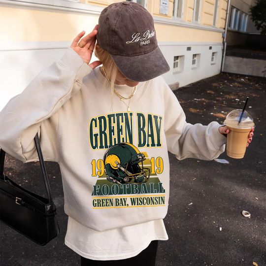 Vintage Green Bay Packers Football Team Sweatshirt, Game Day Sweatshirt, Sports Fan Sweater