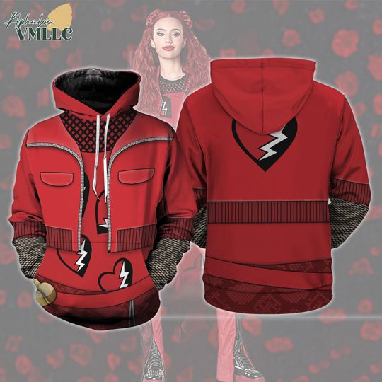 Descendants Red All Over Print Hoodie, Descendants The Rise of Red Costume