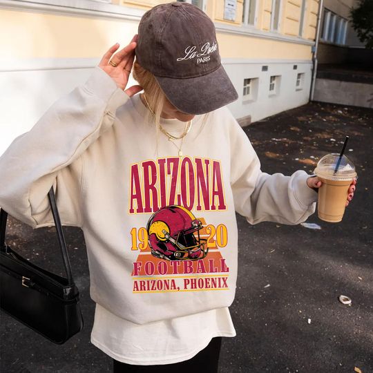 Discover Vintage Arizonna Football Team Sweatshirt, Game Day Sweatshirt, Sports Fan Sweater