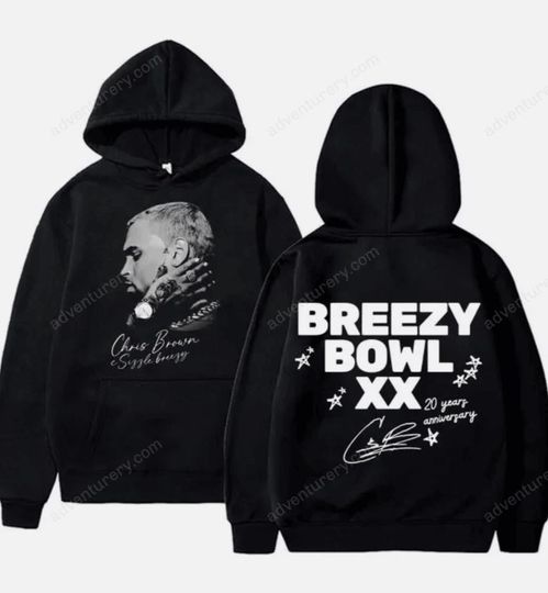 Chris Brown Breezy Bowl XX Tour 2025 Hoodie