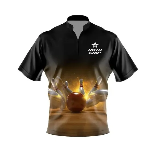 Discover Roto Grip Strike Force Quick Ship CoolWick Sash Zip Bowling Jersey