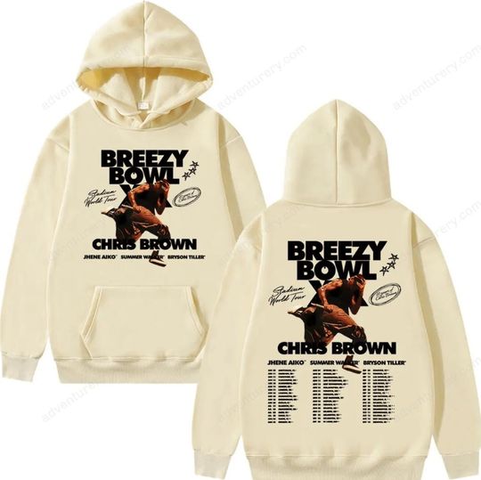 Rapper Chris Brown Breezy Bowl XX Tour 2025 Hoodie Men Women