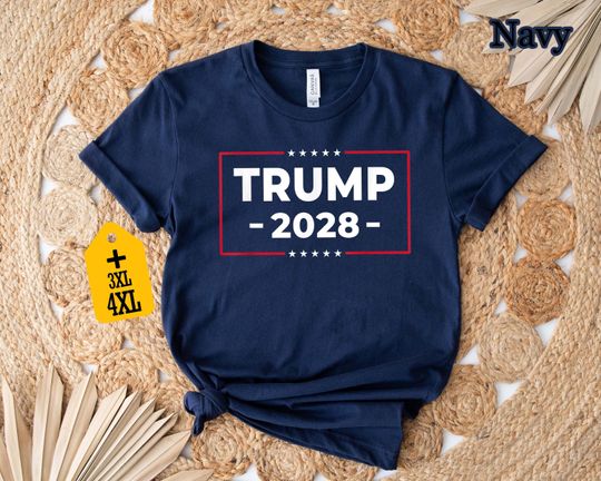 Discover Trump 2028 T-Shirt: Political Supporter Tee