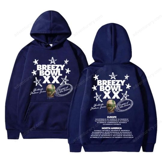 Famous Chris Brown Breezy Bowl XX Tour 2025 Hoodie