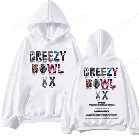 Chris Brown Breezy Bowl XX Tour 2025 Hoodie