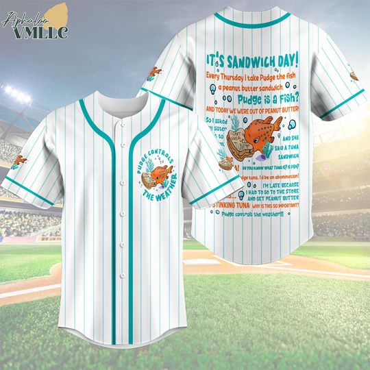 Discover Pudge The Fish Quotes Baseball Jersey, Lilo and Stitch Pudge the Fish Shirt, Stitch Baseball Jersey, Family Vacation Outfits