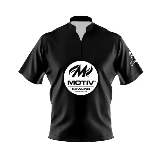 Motiv Black Fast Track CoolWick Bowling Jersey