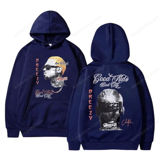 Rapper Chris Brown Breezy Graphics Hoodie, Chris Brown Album Hoodie, Chris Brown Fan Gift, Chris Brown Hoodie
