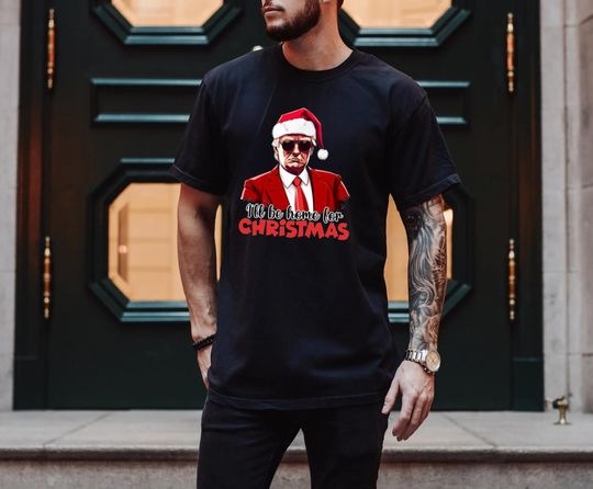 Discover Comfort Colors Christmas Trump Men's T-shirt, Funny President Xmas Tee, Trump Christmas Sweater, Political Holiday Gift, Trump Gear