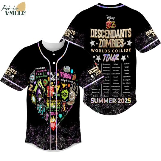 Discover Descendants Zombies Worlds Collide Tour Jersey, Descendants The Rise Of Red Jersey