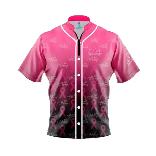 Discover Brunswick Breast Cancer Baseball Fast Track CoolWick Bowling Jersey