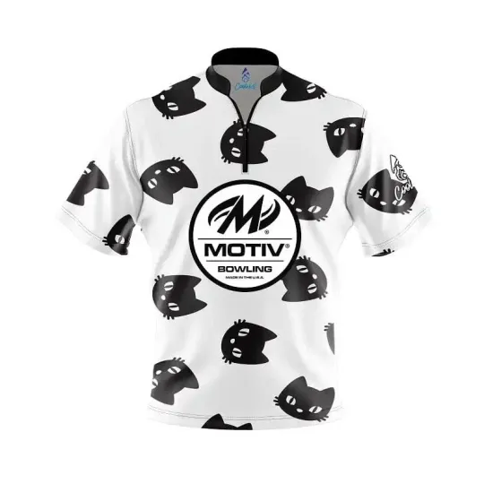 Discover Motiv Black Cats Fast Track CoolWick Bowling Jersey