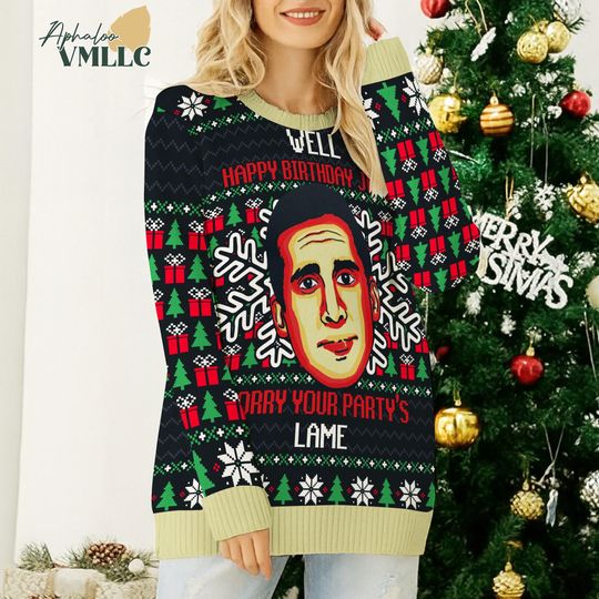 Michael Scott Ugly Christmas Sweater Shirt Happy Birthday Jesus Party Outfit Top
