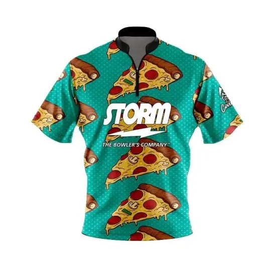 Discover Storm Pizza Fast Track CoolWick Bowling Jersey