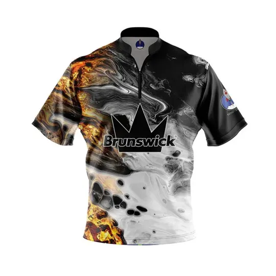 Discover Brunswick Liquefy Xpress Ship Rocket Bowling Jersey
