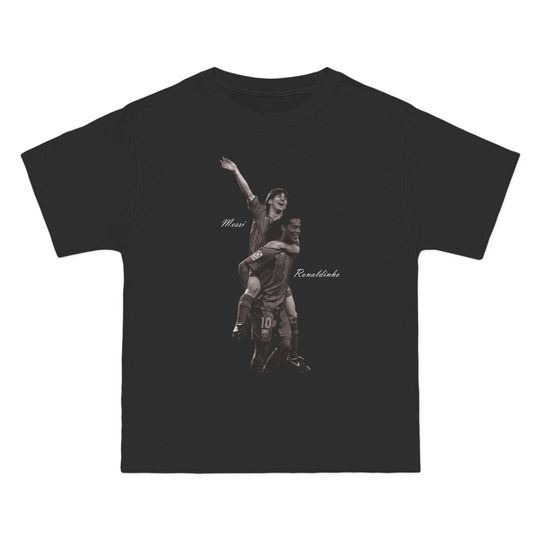 Discover Messi x Ronaldinho Graphic Tee