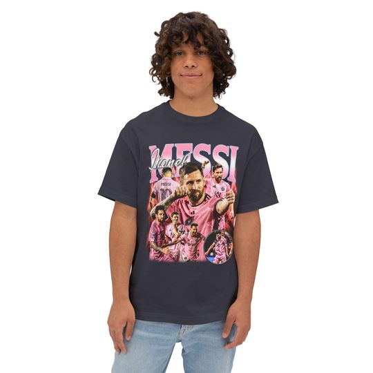 Discover Lionel Messi Miami Graphic Tee: Oversized Boxy Cotton T-Shirt