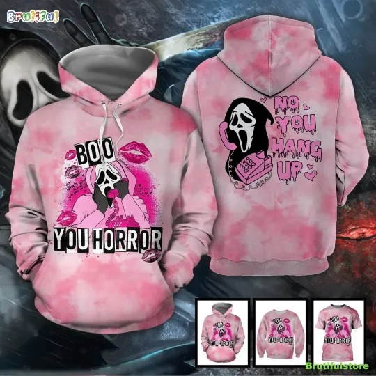 Scream Ghostface Halloween Gift Hoodie 3D Printed