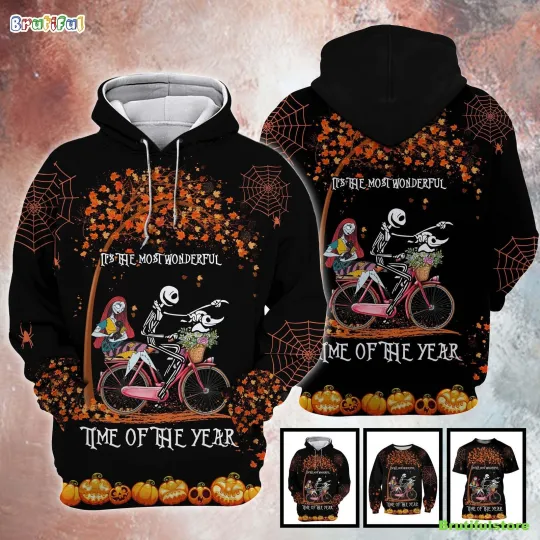 Jack, Sally Nightmare Before Christmas Gift Hoodie 3D Printed