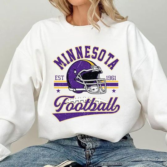 Discover Vintage 90s Minnesota Football Sweatshirt,Retro Sports Fan Shirt,Trendy Game Day Gift Tee,Minnesota Mascot Sweatshirt,Minnesota Football Fan