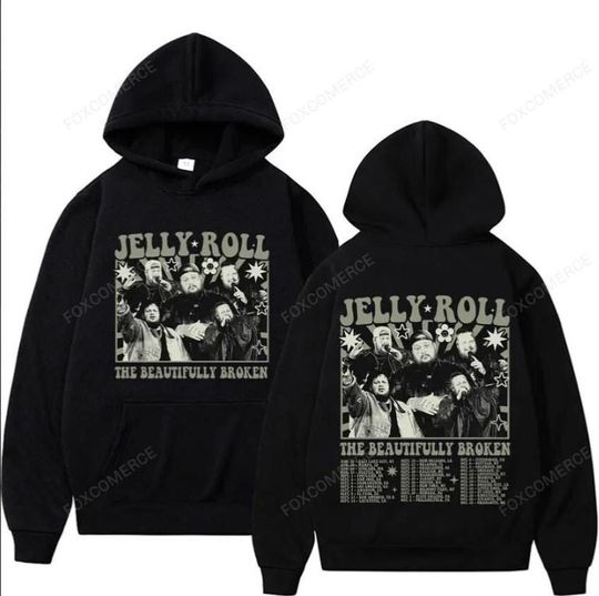 Jelly Roll The Beautifully Broken Tour 2025 Oversized Hoodie