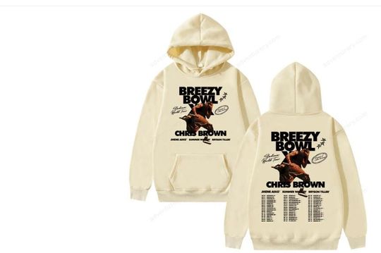 Rapper Chris Brown Breezy Bowl XX Tour 2025 Hoodie Men Women