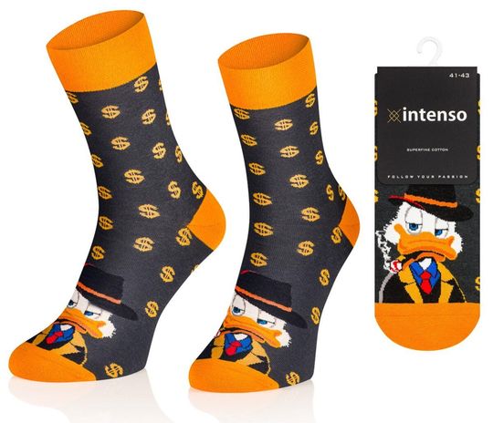 Scrooge McDuck McScrooge Duck Men Lucky Socks, Socks, Funny Socks, Crazy Socks, Colorful Socks, Gift Idea, Perfect Gift, Mismatched