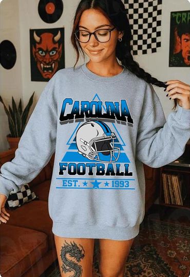 Discover Carolina Football Team Sweatshirt, Game Day Sweatshirt, Football Fan Gift