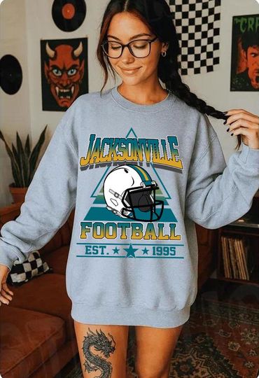 Jacksonville Football Team Sweatshirt, Game Day Sweatshirt, Football Fan Gift