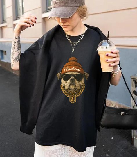 Discover Cleveland Football Sweatshirt, Retro Sports Fan Gift, Game Day Gift, Cleveland Mascot Sweatshirt, Cleveland Football Fan Sweatshirt