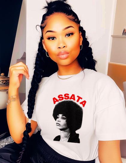 Discover Assata Shakur Graphic Tee, Unisex Short Sleeve Shirt, Social Justice Apparel, Inspired Fashion, Activism Gift