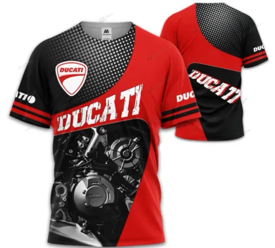 Discover New 3D T-shirt Racing Team All Size S-5XL Lovely Gift DUCATI Hot Trend