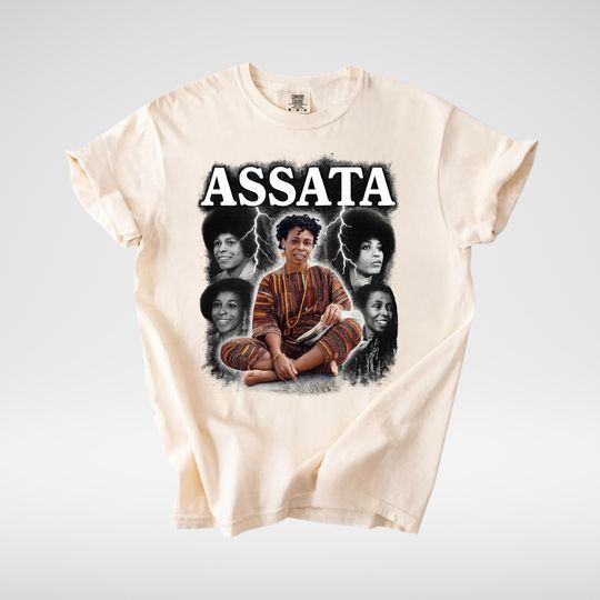 Discover Assata Shakur Memorial T-Shirt, Activist Comfort Colors Tee, Memorial Shirt