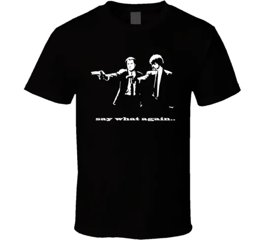 Discover Pulp Fiction Guns Say What Again T-Shirt