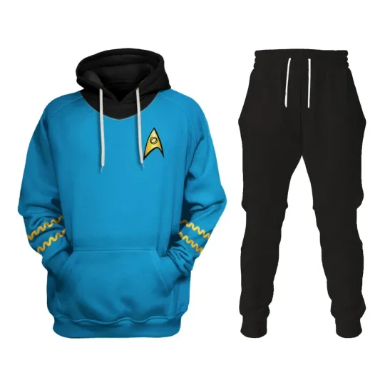 Discover Personalized The Original Series Spock Blue Hoodie Sweatpants Apparel