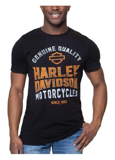 Discover H Davidson Men's Distressed Triathlon Crew Neck T-Shirt
