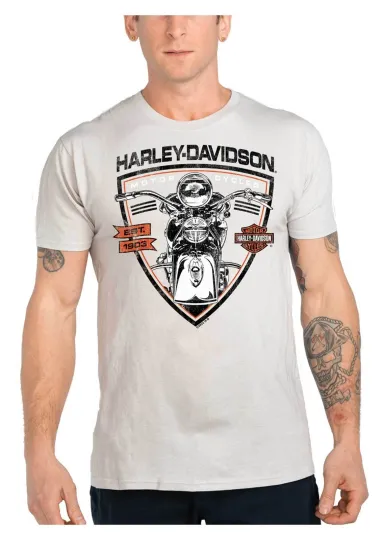 Discover H Davidson Men's Motorcycle Crew Neck T-Shirt