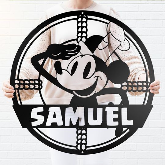 Personalized Disney Cruise Home Metal Sign, Family Name Welcome Sign, Front Door Decor, Magical Wall Decor, Housewarming Gift, Gifts for Her