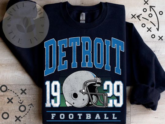 Retro Detroit Lions Sweatshirt, Game Day Fan Gift