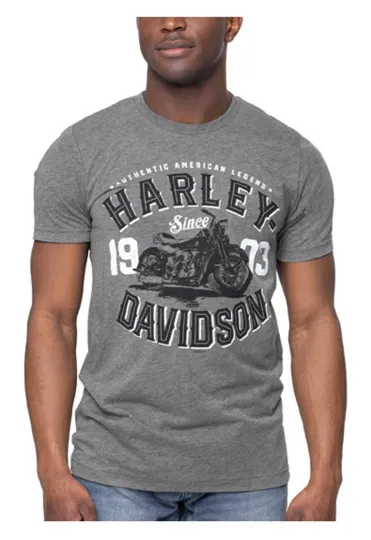 H Davidson Men's Bench Motorcycle Crew Neck T-Shirt