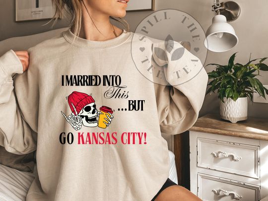 Discover Kansas City Football Sweatshirt: Funny Skull Design, Game Day Apparel